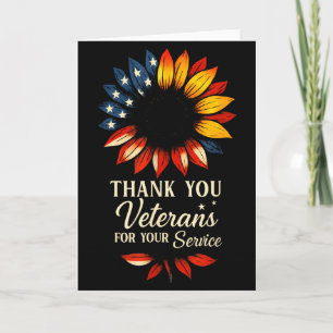 Dank U Veteranen Zonnebloem Militaire Veteranen Da Kaart