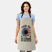 Dank U Veteranen Zonnebloem Militaire Veteranen Da Schort (Gedragen)