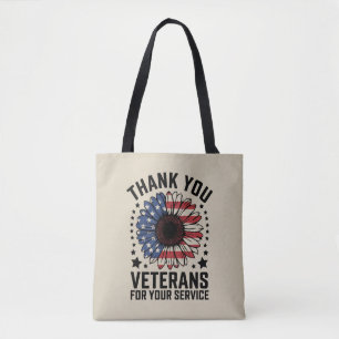 Dank U Veteranen Zonnebloem Militaire Veteranen Da Tote Bag