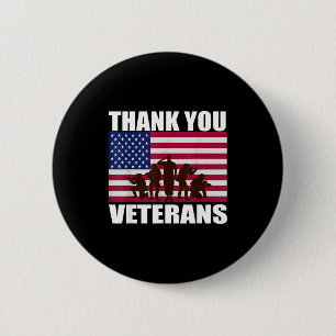 Dank u veteranendag dag monument ronde button 5,7 cm