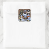 DANK U VIERKANTE STICKER (Tas)