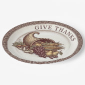 "Dank U" Vintage Thanksgiving Papieren Bord (Gekanteld)