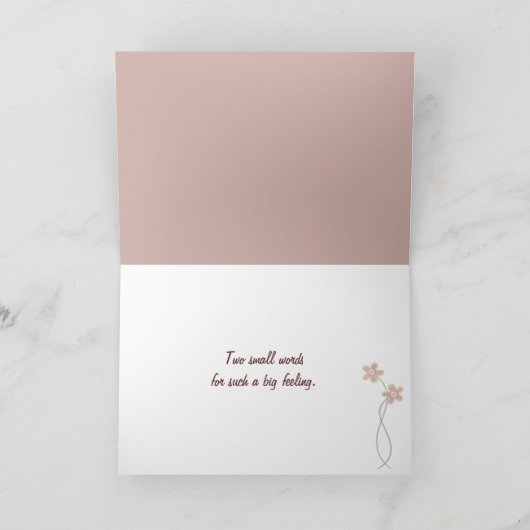 Dank u Vintage Vlinders Bedankkaart (Binnen)