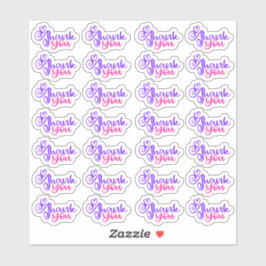 Dank u - Vinyl Sticker