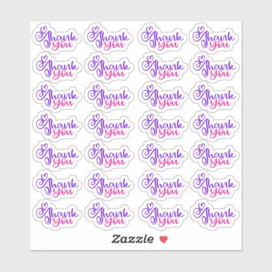 Dank u - Vinyl Sticker (Vel)