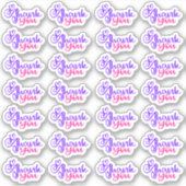 Dank u - Vinyl Sticker (Voorkant)