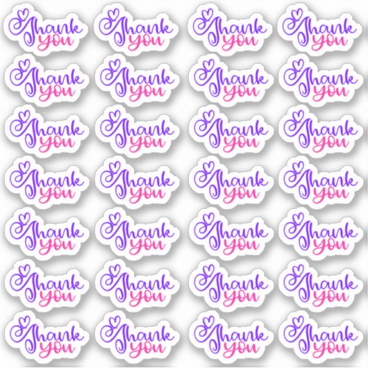 Dank u - Vinyl Sticker (Voorkant)