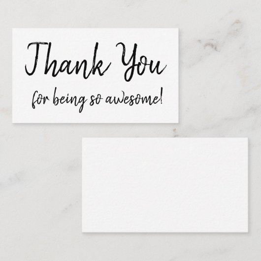 Dank u Visitekaartje (Voorkant / Achterkant)