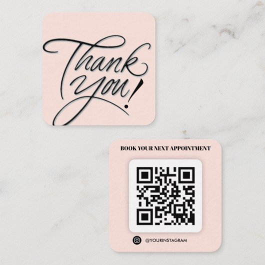 dank u visitekaartje (Voorkant / Achterkant)