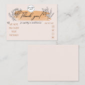 Dank u Visitekaartje (Voorkant / Achterkant)