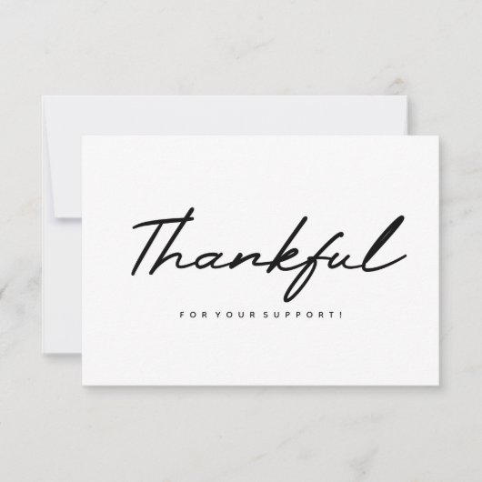 Dank u Visitekaartje Bedankkaart (Voorkant)