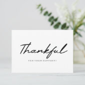 Dank u Visitekaartje Bedankkaart (Staand voorkant)