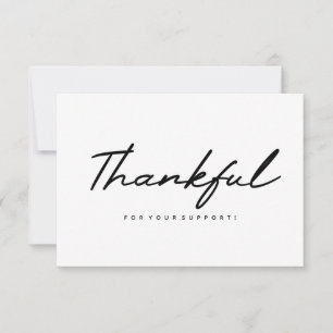 Dank u Visitekaartje Bedankkaart