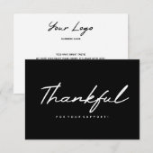 Dank u Visitekaartje Bedankkaart (Voorkant / Achterkant)