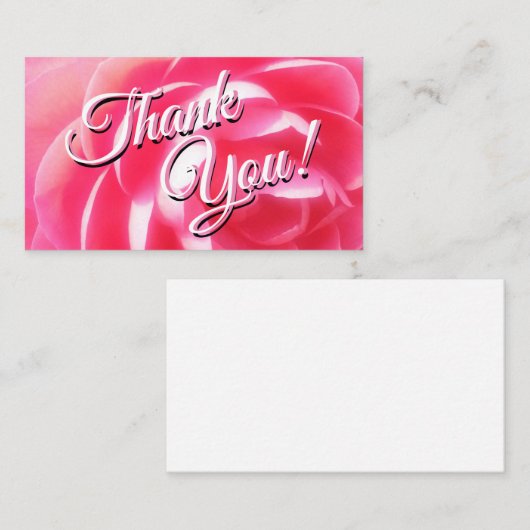 Dank u visitekaartjes (Voorkant / Achterkant)