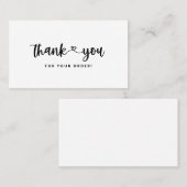 Dank u Visitekaartjes Dank u de Kaarten van het Tu (Voorkant / Achterkant)