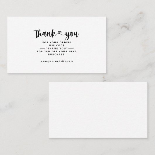 Dank u Visitekaartjes Dank u de Kaarten van het Tu (Voorkant / Achterkant)