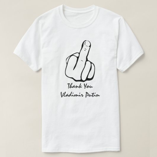 Dank u, Vladimir Vladimirovich Poetin T-shirt (Design voorkant)