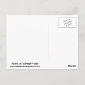 Dank u vliegende varken bruid en bruidegom briefkaart (Achterkant)