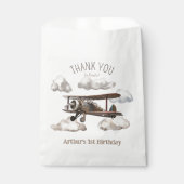 Dank u Vliegtuig partij gunst tassen Bedankzakje (Voorkant)