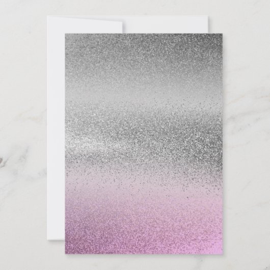 Dank u vlinder roze Paarse Baby shower Bedankkaart (Achterkant)