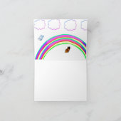 Dank u vlinders notitie Kaart (Binnen)