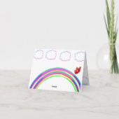 Dank u vlinders notitie Kaart (Achterkant)