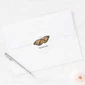 Dank u vlinderschilderij insect Stickers (Envelop)