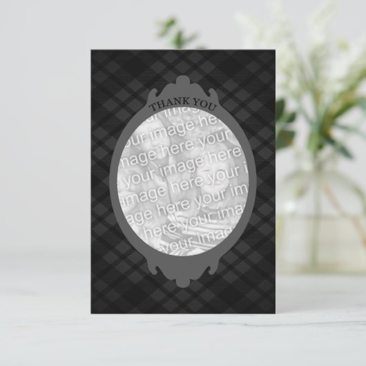 dank u ( voeg uw eigen afbeelding in ) kaart (Staand voorkant)