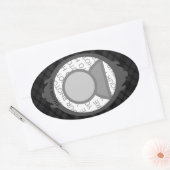 dank u ( voeg uw eigen afbeelding in ) ovale sticker (Envelop)