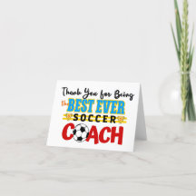 Dank u Voetbal coach