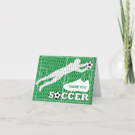 Dank u Voetbal Veldschoenen Doel Wenskaart Bedankkaart