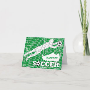 Dank u Voetbal Veldschoenen Doel Wenskaart Bedankkaart
