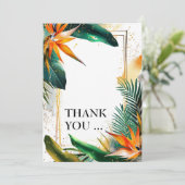 Dank U Vogels van het Paradijs Bliss Bedankkaart (Staand voorkant)