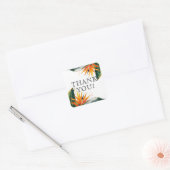 Dank U Vogels van het Paradijs Bliss Vierkante Sticker (Envelop)