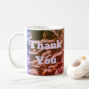 Dank u voor Abstracte roze Paarse waardering Koffiemok
