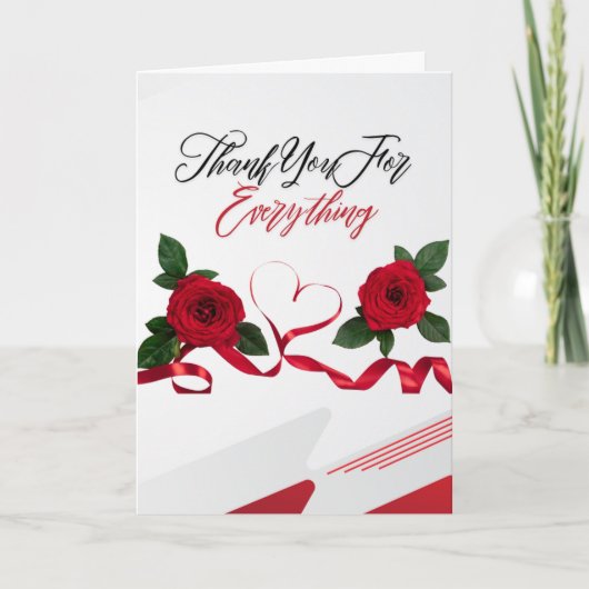 Dank U voor alles (Johannes 15:12-13) Kaart (Voorkant)