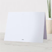 Dank u voor Alles Lila Floral Springtime Bedankkaart (Achterkant)