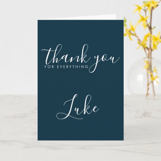 DANK U VOOR alles wat bewerkbaar is op de naamkaar Kaart (Gele Bloem)