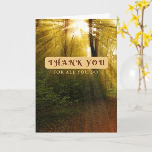 Dank U voor alles wat U doet (Filippenzen 1:3) Kaart (Gele Bloem)