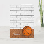 Dank u voor basketbal coach Kaart (Voorkant)