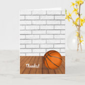 Dank u voor basketbal coach Kaart (Gele Bloem)