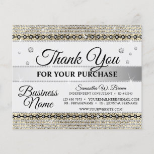 Dank U Voor Bestellingen Sieraden Glitter Goud Dia