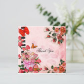 Dank u voor bloemen en koekjes (Staand voorkant)