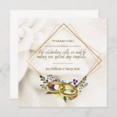 Dank u voor Coming Wedding Kaart (Voorkant / Achterkant)