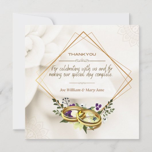 Dank u voor Coming Wedding Kaart (Voorkant)