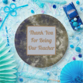 Dank u voor de Abstracte lesruimte voor docenten Papieren Bordje (Feest)