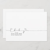 Dank u voor de boodschap van de huwelijksdag van m (Voorkant / Achterkant)