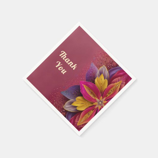 Dank u voor de bruiloft cadeau tassen servet (Hoek)