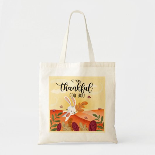 dank u voor de Canvas tas van de Thanksgiving (Voorkant)
